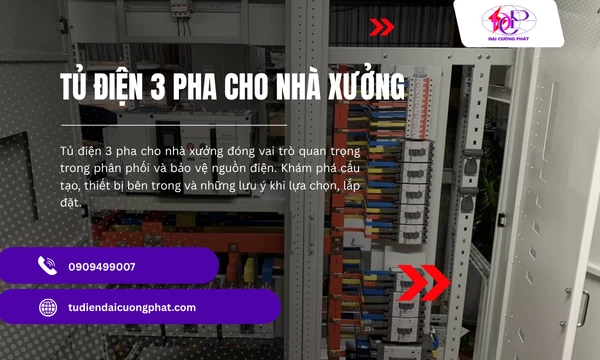 Tủ điện 3 pha cho nhà xưởng