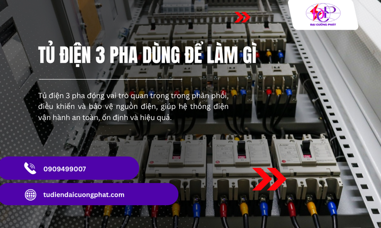 Tủ Điện 3 Pha Dùng Để Làm Gì? Vai Trò Quan Trọng Trong Hệ Thống Điện
